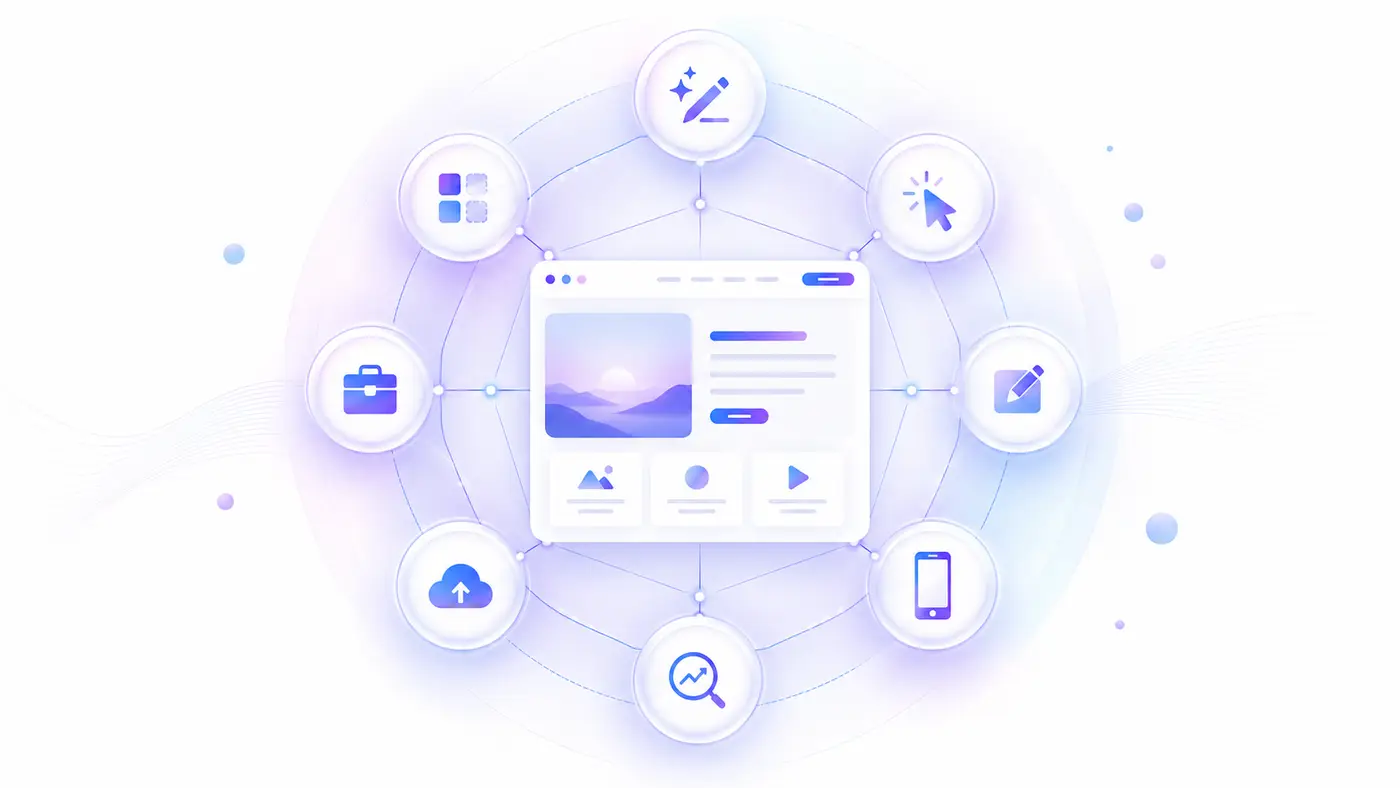 AI website builder evaluation criteria: prompt understanding, usability, editing, mobile, SEO, and publishing