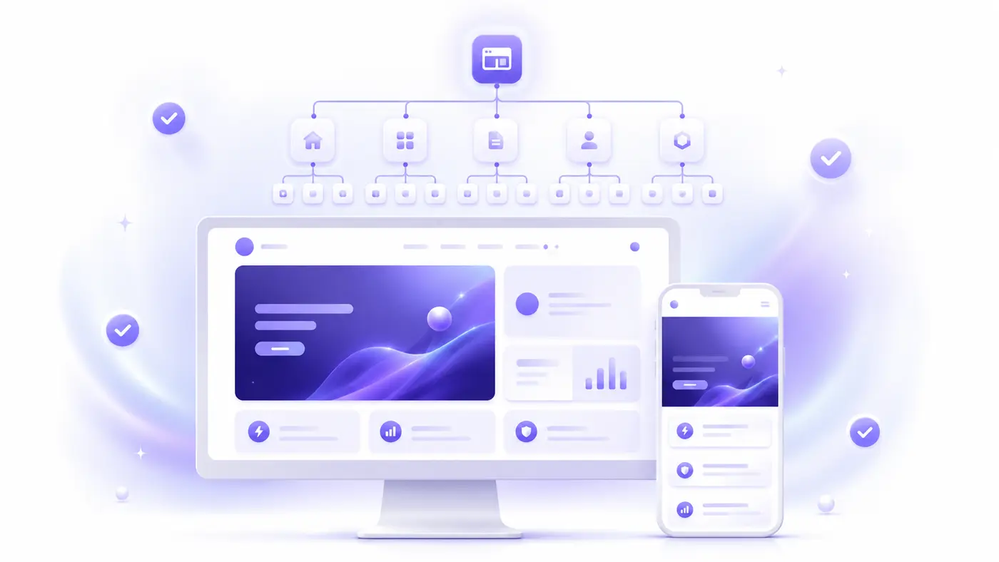 Mobil ve masaüstü uyumlu web sitesi ile temel SEO yapısı
