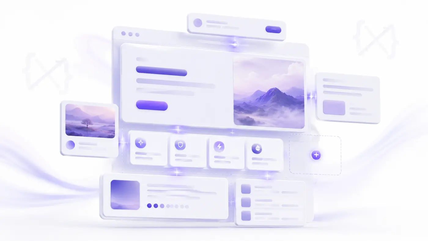 Building a website with UI blocks without writing code